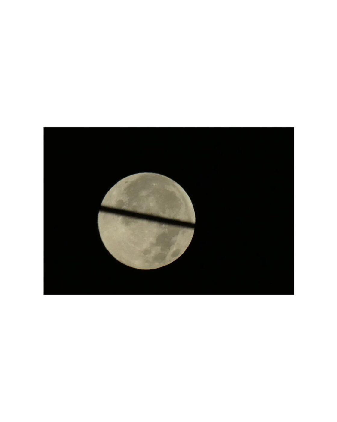 The moon against a black sky